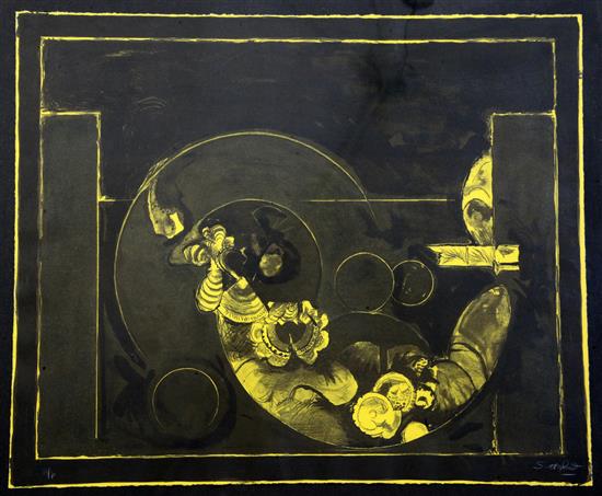 § Graham Sutherland (1903-1980) Life on Wood, (not in Tassi), 21.5 x 25.25in.